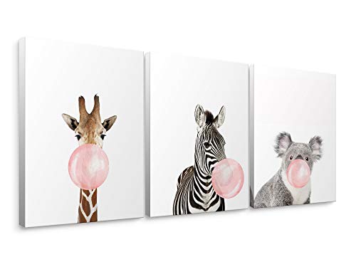 Niwo ART - Giraffe Zebra Koala Canvas Wall Art