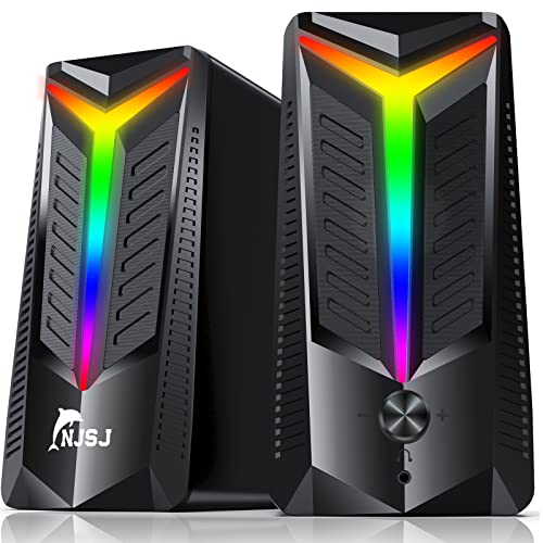 NJSJ RGB Gaming Speakers