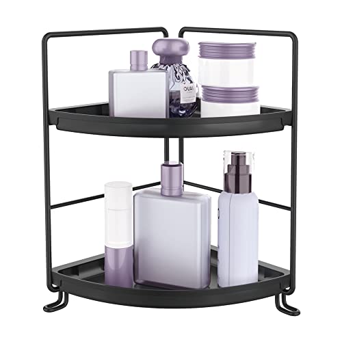 NLBTW 2 Tier Corner Bathroom Countertop Organizer