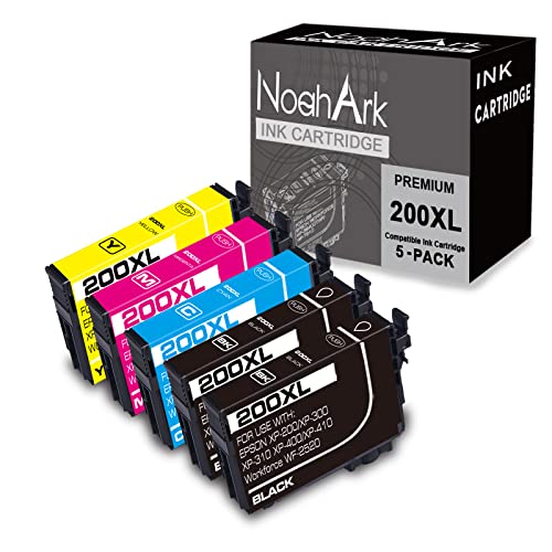 NoahArk 5 Packs Remanufactured Ink Cartridge Replacement