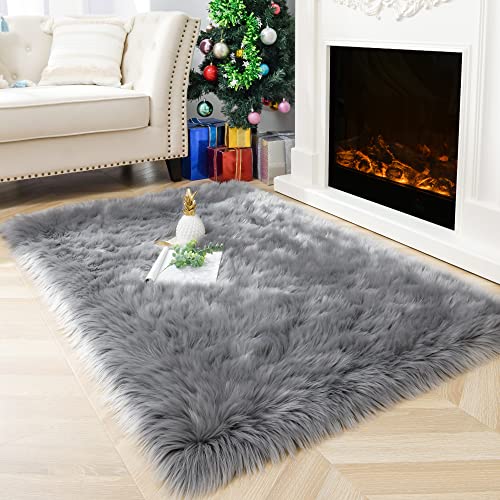 Noahas Luxury Fluffy Bedroom Rug