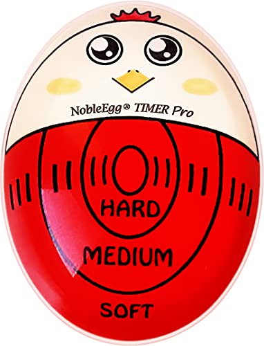 NobleEgg Egg Timer Pro | Color-Changing Soft Hard Boiled Egg Timer | BPA-Free & Certified