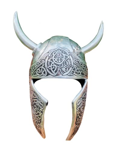 Norse Mythology Horned Viking Helmet Figurine