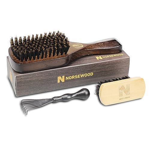 Norsewood Boar Bristle Brush for Beard & Hair