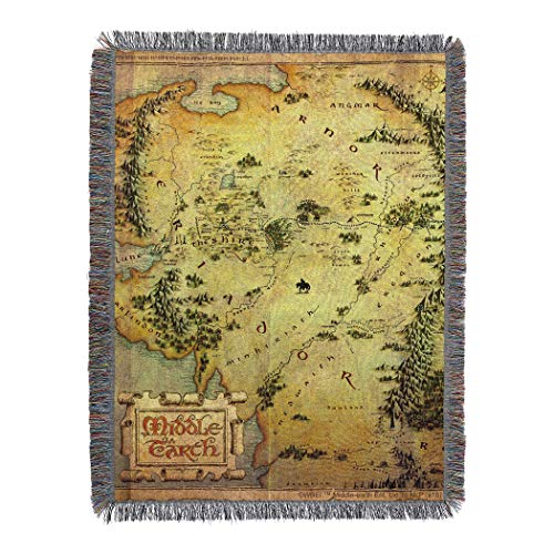Northwest Warner Bros The Hobbit, Middle Earth Woven Tapestry Throw Blanket, 48" x 60
