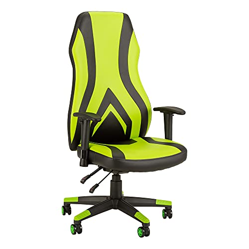 Norwood Commercial Furniture XL Desk and Gaming Chair, Green