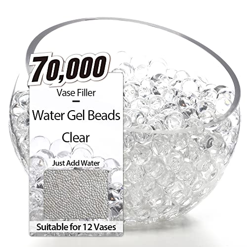 NOTCHIS 70,000 Clear Water Gel Beads for Vases