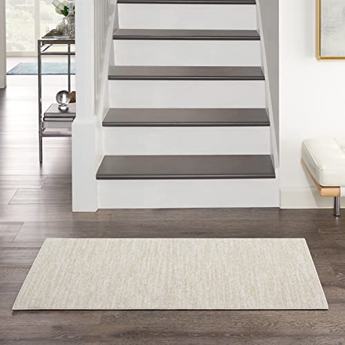 Nourison Essentials Indoor/Outdoor Ivory Beige Area Rug