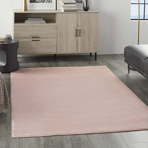 Nourison Essentials Indoor/Outdoor Pink Area Rug 5' x 7'