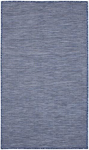 Nourison Positano Indoor/Outdoor Navy Blue 3' x 5' Area Rug