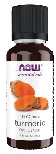NOW Essential Oils, Tumeric Essential Oil, Soothing, Uplifting, Balancing, 100% Pure, Child-Resistant Cap, 1-Ounce