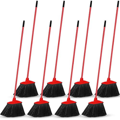 12 Pcs Heavy Duty Broom Bulk 53 Inch Commercial Angle Brooms for