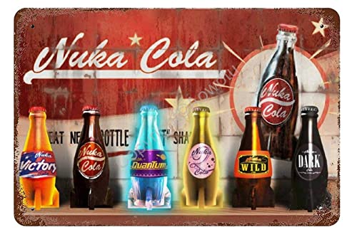 Nuka Cola Metal Plaques - Retro Wall Decoration