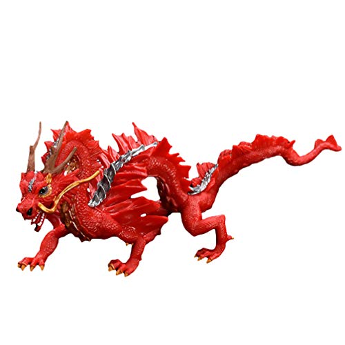 NUOBESTY Chinese Feng Shui Dragon Figurine Statue for Luck Success Animal Model Home Decoration
