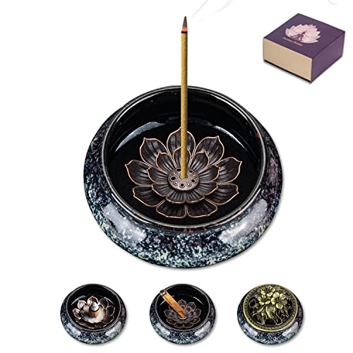 Nuseiis Incense Holder with Lotus Incense Burner
