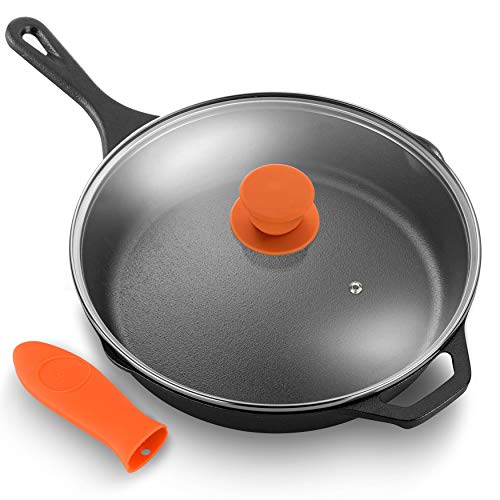 NutriChef Pre-Seasoned Cast Iron Skillet