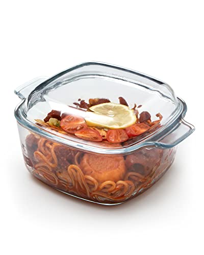 NUTRIUPS 1.5L Glass Casserole Dish