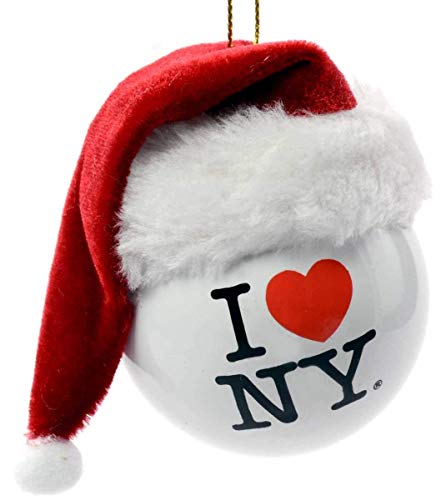 NY Ball with Santa Hat Christmas Ornament