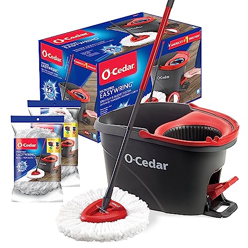 O-Cedar EasyWring Microfiber Spin Mop & Bucket