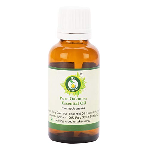 Oakmoss Essential Oil | Evernia Prunastri | 100% Pure Natural | Fine Quality | Undiluted | Steam Distilled | Therapeutic Grade | 5ml | 0.169oz by R V Essential