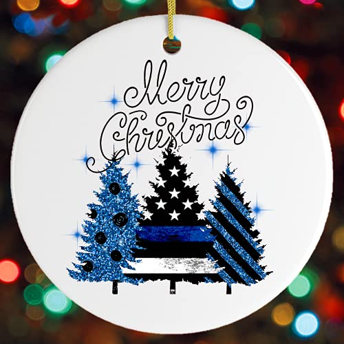 Occupation Themed Christmas Ornaments (Merry Christmas Police Officer Ornament)