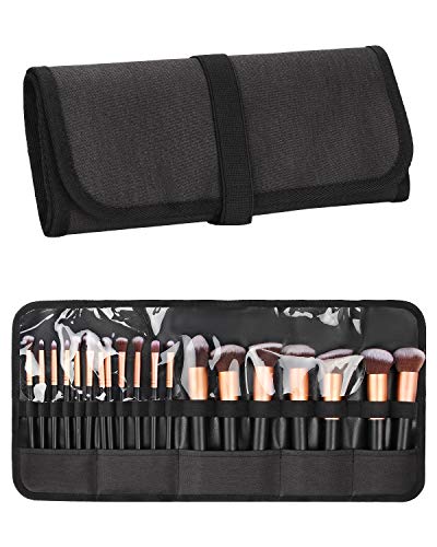 OCHEAL Makeup Brush Holder,Makeup Brush Organizer,Travel Makeup Brushes Bag Cosmetic Bags Pouch for Women Eyebrow Pencil Brushes Makeup Artist -Brushes Not included