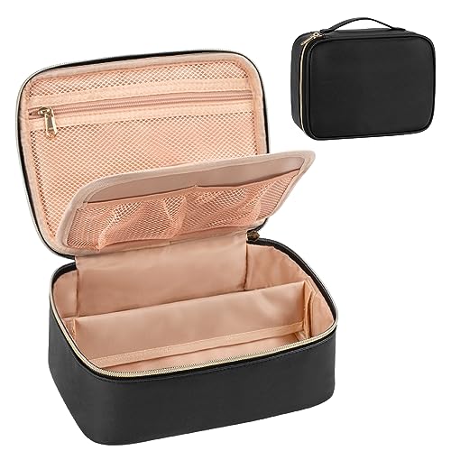 OCHEAL Portable Makeup Bag with Divider and Compartments
