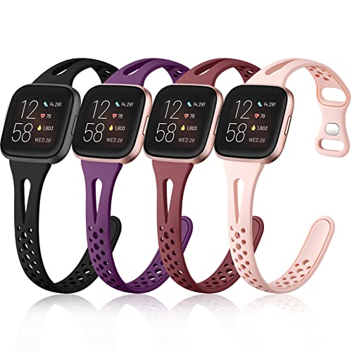 Odbeai Silicone Bands for Fitbit Versa Smartwatch