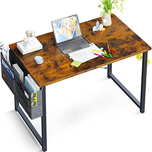 ODK 32 inch Small Computer Desk with Storage Bag & Headphone Hook