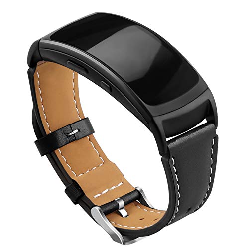 OenFoto Leather Band for Samsung Gear Fit2 Pro/ Fit2 Smartwatch