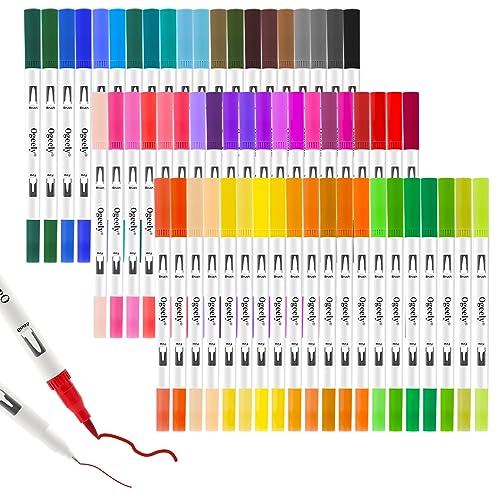 Ogeely Art Markers 60 PCS Dual Brush Pens