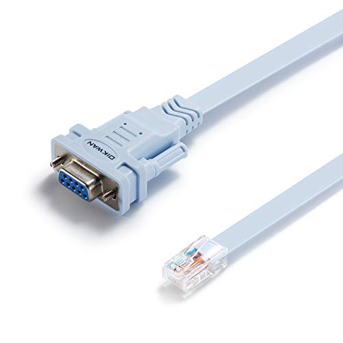 OIKWAN DB9 to RJ45 Console Cable for Cisco Router Switch CAB-CONSOLE-RJ45