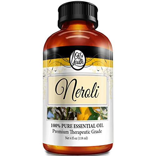 Oil of Youth Neroli Essential Oil - Therapeutic Grade for Aromatherapy, Diffuser, Massage, Perfume, Relaxation - Dropper - 4 fl oz