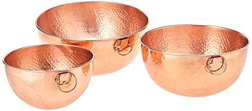 Old Dutch Copper Hammered Bowls