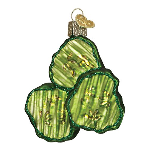 Old World Christmas Ornaments: Pickle Chips Glass Blown Ornaments for Christmas Tree
