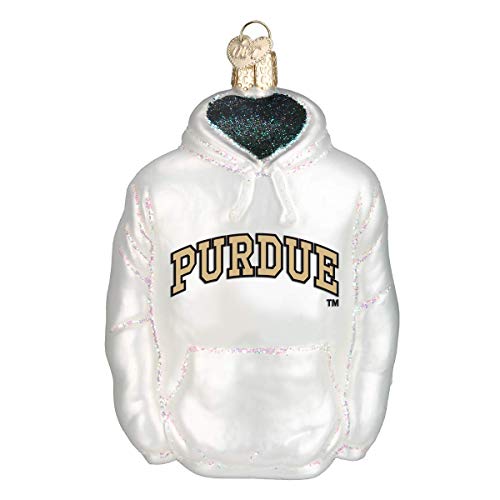 Old World Christmas Ornaments: Purdue University Glass Blown Ornaments for Christmas Tree, Hoodie