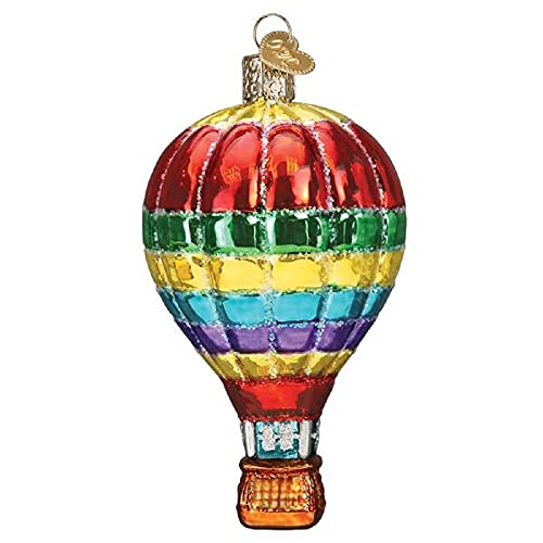 Old World Christmas Ornaments Vibrant Hot Air Balloon Glass Blown Ornaments for Christmas Tree