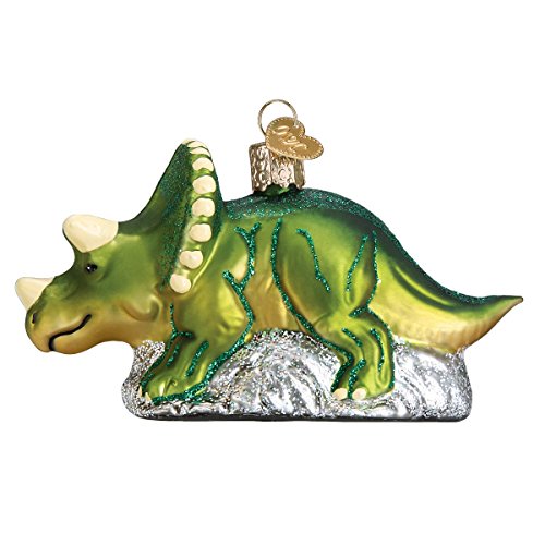 Old World Christmas Triceratops Glass Blown Ornaments for Christmas Tree