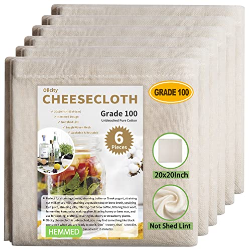 Olicity Hemmed Cheese Cloths - Perfect Kitchen Tool
