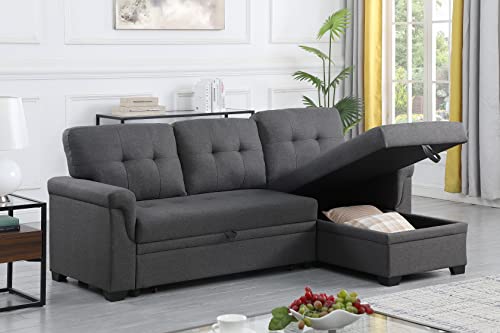 OMGO L-Shape Convertible Sleeper Sectional Sofa