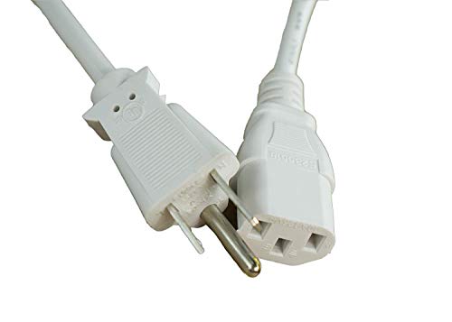 UL Listed OMNIHIL White 30ft AC Power Cord
