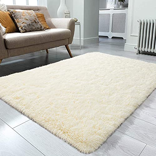 Ompaa Fluffy Rug - Super Soft Fuzzy Area Rugs for Bedroom Living Room