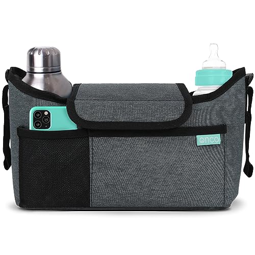 Onco Baby Stroller Organizer - Charcoal Gray