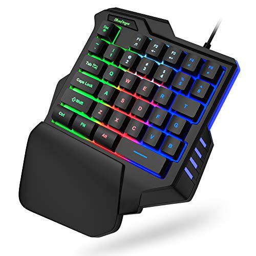 One Hand RGB Gaming Keyboard