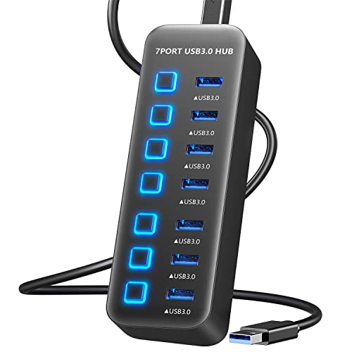 ONFINIO USB Hub 3.0 7 Port: Fast and Convenient USB Expansion