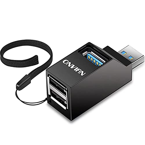 Onvian USB Hub - High-Speed 3 Port USB Splitter