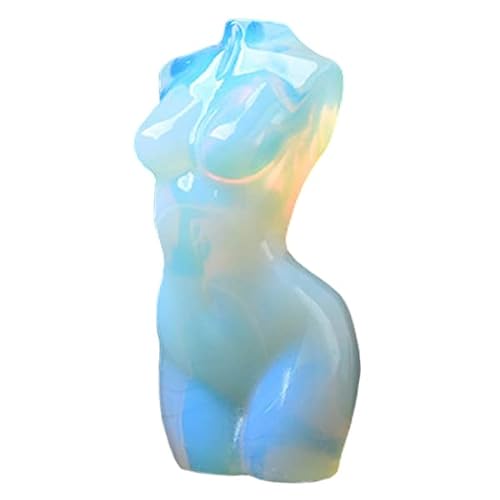 Opal Figurine Hand Carved Female Model Crystal Sculpture