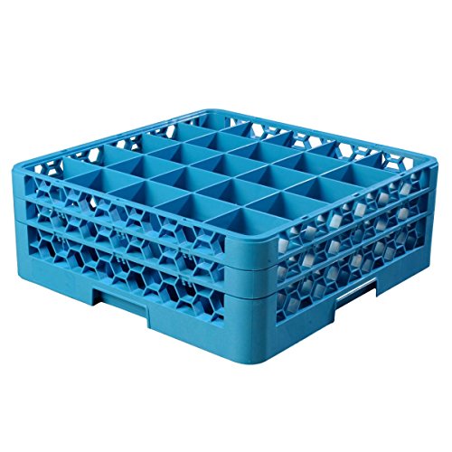 OptiClean 25 Compartment Glass Rack with 2 Extenders