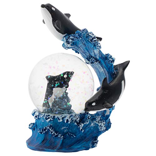 Orca Pod Figurine Snow Globe