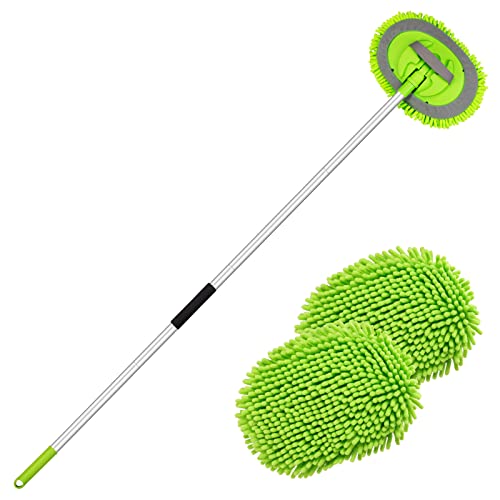 EVERSPROUT 5-to-12 Ft Car Brush with Rubber Bumper, Lightweight Extension  Pole Handle, Soft Bristles Car Wash Brush, RV Wash Brush, Truck Wash Brush,  Boat Brush, Solar Panel Cleaning Brush and Pole 